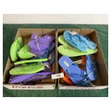 2 Boxes of rubber flip flops