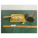Maxwell house coffee tin, mix & match watches