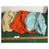 Hand knitted sweaters & vest (looks like Large)