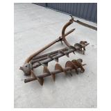 Auger w/ 8" and 12" head. 3pt.