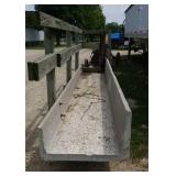 CONCRETE FEED BUNK APPROX 15
