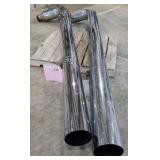 PAIR CHROME EXHAUST STACKS