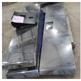 5 CHROME SEMI BUMPERS WITH BRACKETS