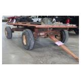 STEEL FLATBED HAY WAGON