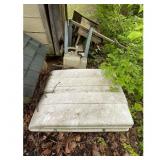Used White Plastic RV Step Cover