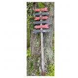 Vintage Metal Directional Sign Post with 6 Arrow S