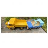 Vintage Tonka Dump Truck and Jeep Toy Lot