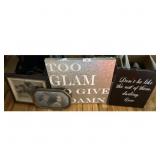 Glam Wall Art & Framed Photos Lot