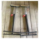 2x TOOL SHOP Adjustable Roller Stands for Workbenc