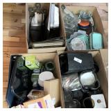 Kitchenware Lot: Small Appliances, Bakeware, Food