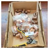 Lot of Copper Plumbing Fittings and Tools