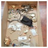 Assorted Vintage Costume Jewelry Lot with Pendants