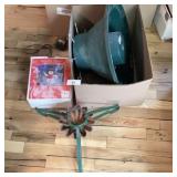 Christmas Tree Stand and Inflatable Snowman Kit