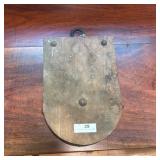 Vintage Wooden Pulley Block with Metal Hook