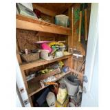 Contents of Shed Lot - Tools, Garden Supplies, and