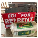 EZ-Straw Seeding Mulch with Tack and 2 For Rent Si