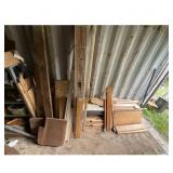 Assorted Wood Lumber and Trim Pieces - Ideal for P