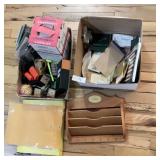 Lot of Office Supplies: Emergency Candles, Station