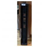 Vintage Wooden Card File Holder with 71 Slots