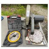 DEWALT Miter Saw with Drill Bit Set and Blades
