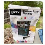 GPX Karaoke Party Machine with Microphone