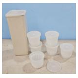 Tupperware Jello Molds Set with Container