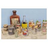 Collectible Lot: Post Cereal Decanter, Steins &