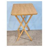 Vintage Wooden Folding TV Tray Table