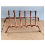 Vintage Cast Iron Fireplace Grate