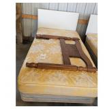 Vintage Wooden Bed Frame Headboard and Footboard S
