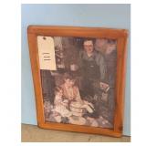 Vintage Framed Print "The Washing" by Jessie Wil