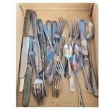 Vintage Silverware Set - Forks, Knives, Spoons