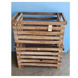 Vintage Wooden Crates Set of 2