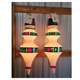 Vintage Christmas Outdoor Lighted Icicle Ornaments