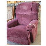Plush Burgundy Recliner Chair