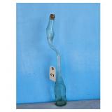 Antique S-Shaped Glass Bottle with Cork