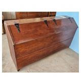 Antique Wooden Chest Trunk Storage Box