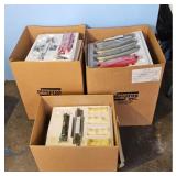 3 Plaspros Inc. Boxes of  Model Train Set Lot