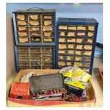 Vintage Tool Chests and Assorted Hardware Lot