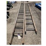 Vintage Wooden Ladder Set