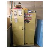 Vintage Snap-On Yellow Metal Storage Cabinet with