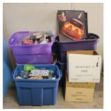 5 Totes of Nascar items-Richard Petty 43 NASCAR Co