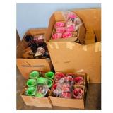 4 Boxes of  Novelty Tumblers with Female Images