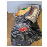 Tote with Vintage J&J Racing Satin Bomber Jacket M