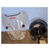 Bell "Spitfire" Motorcycle Helmet & Windshield L