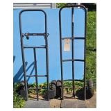 Two Heavy Duty Hand Trucks Dollies