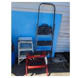 Werner Step Ladder & 2 Folding Ladders