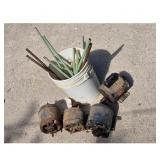 Lot of 4 Electric Motors and Rebar