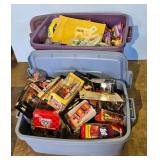 2 Totes full of NASCAR Diecast Cars and Collectibl