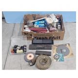 Lot of Assorted Grinding Wheels, Sharpening Stones
